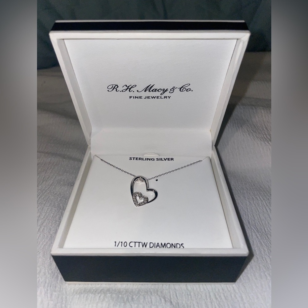 Macy’s Diamond Heart Necklace